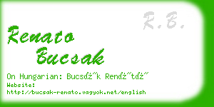 renato bucsak business card